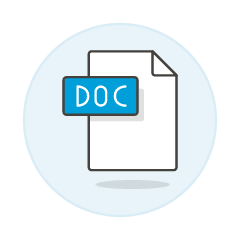 Doc File Illustration from UX Colors Set