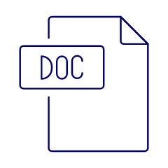 Doc File Illustration from UX Line Set