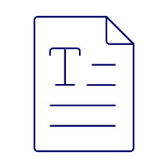 Text Document Illustration from UX Line Set