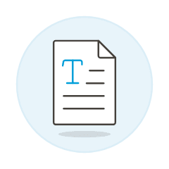 Text Document Illustration from UX Colors Set
