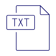 Txt File Illustration from UX Line Set