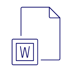 Word File 1 Illustration from UX Line Set