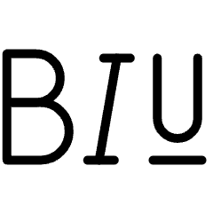 Bold Italic Underline Icon from Ultimate Light Set