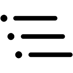 Bullet List Sub Category Icon from Ultimate Regular Set
