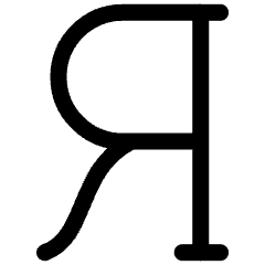Cyrillic Alphabet Icon from Ultimate Regular Set