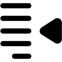 Decrease Indent Icon from Ultimate Bold Set