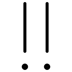 Double Exclamation Mark 1 Icon from Ultimate Light Set