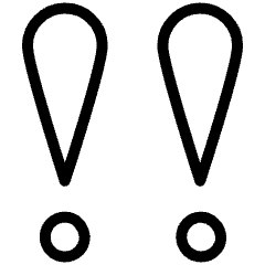 Double Exclamation Mark 2 Icon from Ultimate Light Set