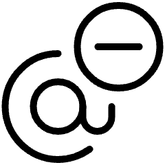 Email Address Remove Icon from Ultimate Light Set