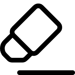 Eraser 2 Icon from Ultimate Regular Set