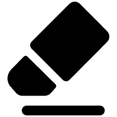 Eraser 2 Icon from Ultimate Bold Set