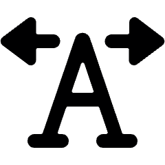 Font Expand Horizontal Icon from Ultimate Bold Set