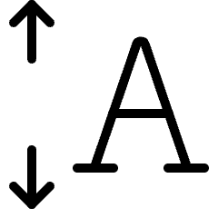 Font Expand Vertical Icon from Ultimate Light Set