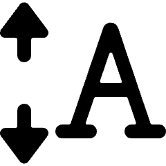 Font Expand Vertical Icon from Ultimate Bold Set