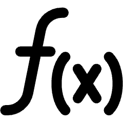 Function X Math Icon from Ultimate Bold Set
