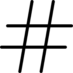 Hash Icon from Ultimate Light Set