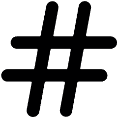 Hash Icon from Ultimate Bold Set