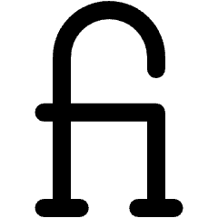 Ligature Icon from Ultimate Bold Set