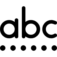 Lower Case Text Format Dottted Underline Icon from Ultimate Regular Set