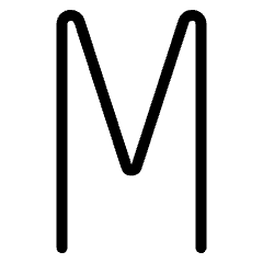 Monospaced Text Character Icon from Ultimate Light Set
