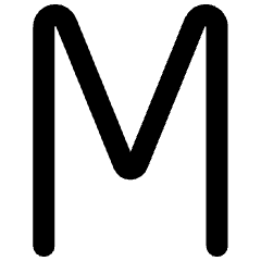 San Serif Text Character Icon from Ultimate Bold Set