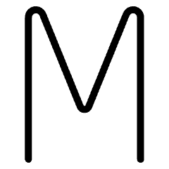San Serif Text Character Icon from Ultimate Light Set