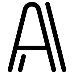 Shadow Text Icon from Ultimate Regular Set