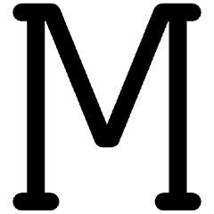 Slab Serif Text Character Icon from Ultimate Bold Set