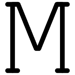 Slab Serif Text Character Icon from Ultimate Regular Set