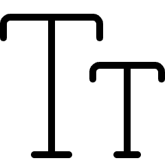 Small Caps Icon from Ultimate Light Set