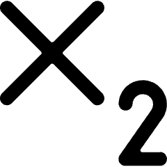 Subscript Icon from Ultimate Bold Set