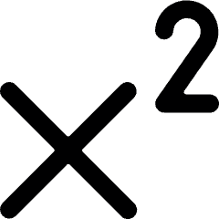 Superscript Icon from Ultimate Bold Set