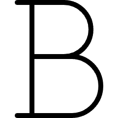 Text Bold Icon from Ultimate Light Set