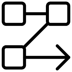 Text Flow Rows Icon from Ultimate Light Set