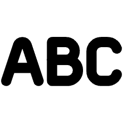 Text Format Alphabet Icon from Ultimate Bold Set