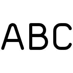 Text Format Alphabet Icon from Ultimate Light Set