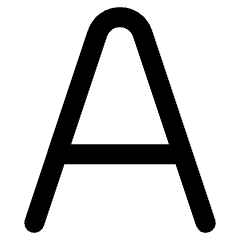 Text Format Capital Icon from Ultimate Bold Set