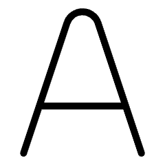 Text Format Capital Icon from Ultimate Light Set