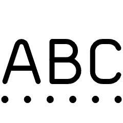 Text Format Dottted Underline Icon from Ultimate Light Set