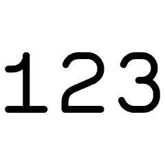 Text Format Numeric Icon from Ultimate Light Set