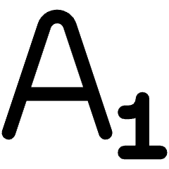 Text Format Subscript Icon from Ultimate Bold Set