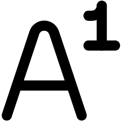 Text Format Superscript Icon from Ultimate Bold Set