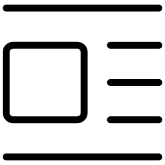 Text Image Left Icon from Ultimate Light Set