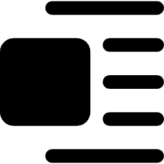 Text Image Left 2 Icon from Ultimate Bold Set