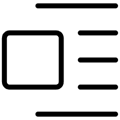 Text Image Left 2 Icon from Ultimate Light Set