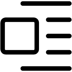 Text Image Left 2 Icon from Ultimate Regular Set