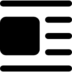 Text Image Left Icon from Ultimate Bold Set