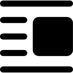 Text Image Right Icon from Ultimate Bold Set