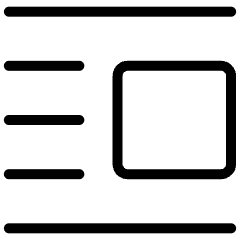 Text Image Right Icon from Ultimate Light Set