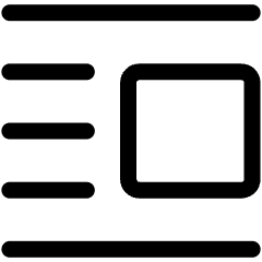 Text Image Right Icon from Ultimate Regular Set